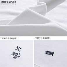 新港风250g美式空气层字母短袖男重磅珠地刺绣T恤K1799-P40控68，男装T恤，电商A362
