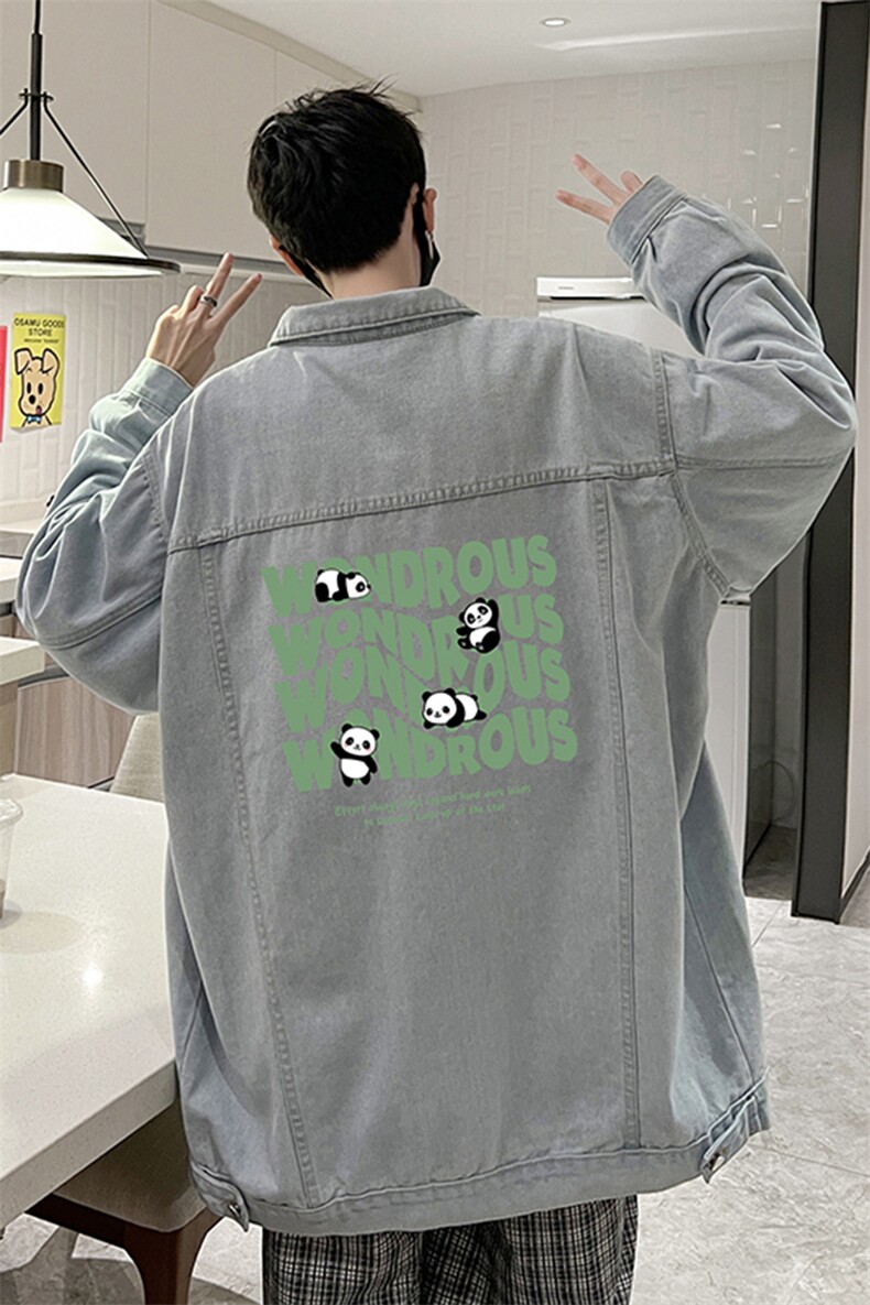 牛仔夹克男大码牛仔外套男茄克NJ77376-P60,男装夹克,电商A040