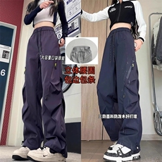 1506-1/QK3420/P43冲锋工装裤子男女加绒加厚秋冬季直筒宽松百搭，男装工装外套，星座1506