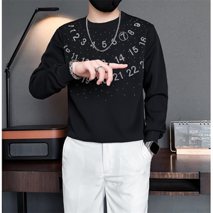 高级感烫钻设计感卫衣外套男社会小伙店主风301C-WY37-P58控78图片