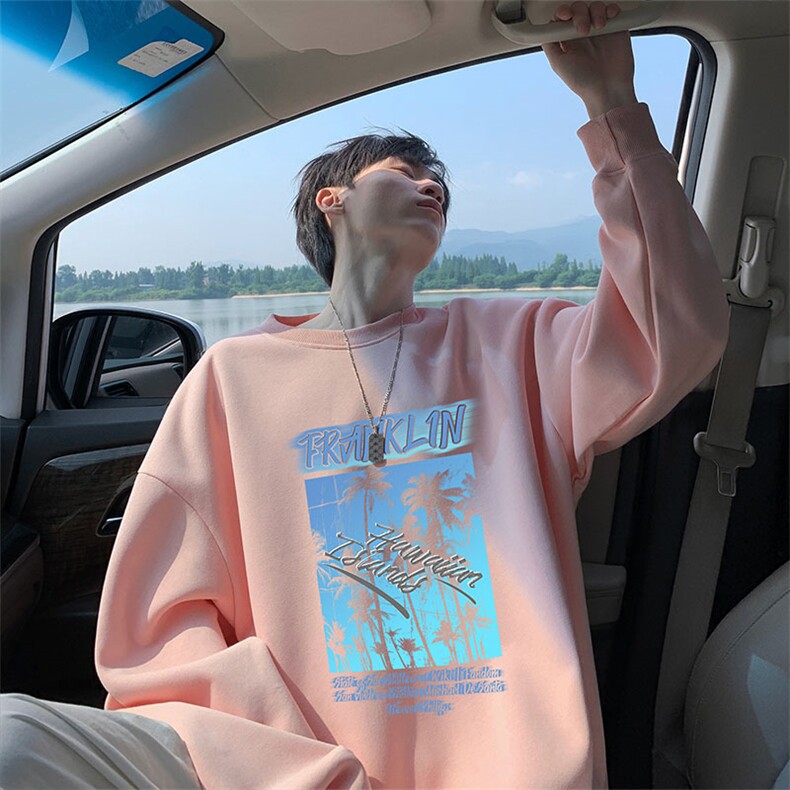 秋季男潮流休闲2024wycm4089卫衣圆领纯棉特批28控49,男装卫衣,星座605(原A050)