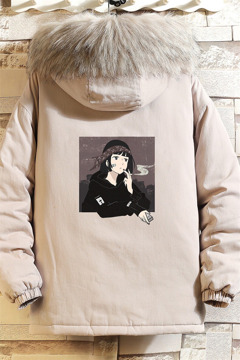 MM48122-P130冬季大毛领衣男士大码加厚袄男服砖墙挂拍,男装棉衣,电商A040A