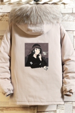 MM48122-P130冬季大毛领衣男士大码加厚袄男服砖墙挂拍，男装棉衣，电商A040A