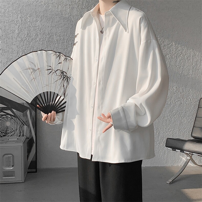 【深度库存】CS7110-P58控78大码新中式风重磅高品质衬衫,男装衬衫,电商D232