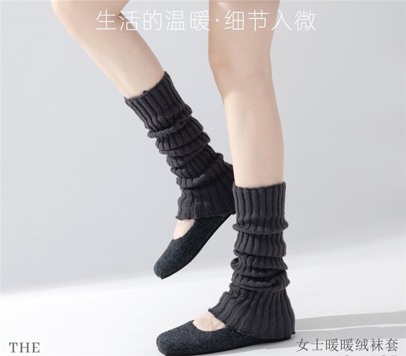 2025年秋女士羊毛袜套时尚百搭通勤简约休闲,饰品袜子,亿足羊绒