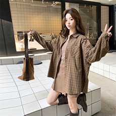 2026年春季新款韩版气质宽松休闲长袖衬衫女，女装衬衫，凡歌灵