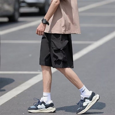运动裤夏季潮流设计纯色休闲直筒短裤KK201-P30，男装牛仔裤，星座911-3