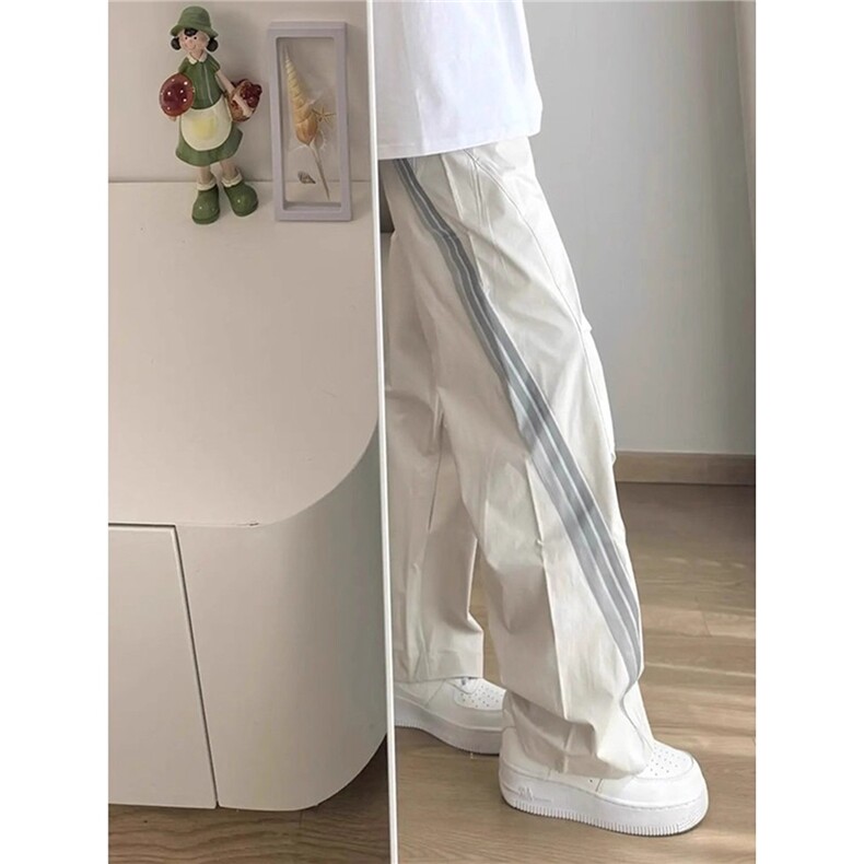 美式条纹拼接撞色伞兵裤男直筒速干工装防水冲锋裤子MKB29P40,男装工装外套,星座1013-5