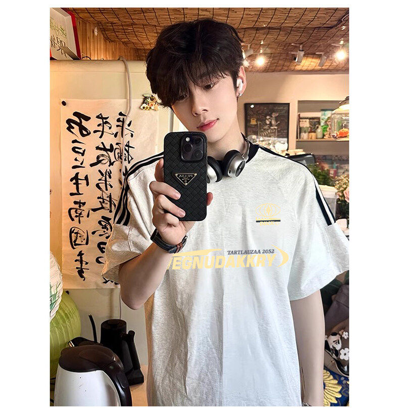 夏季美式高街重磅纯棉三条杠织带撞色男女短袖T恤ZD635-特P30,男装T恤,电商A486-1