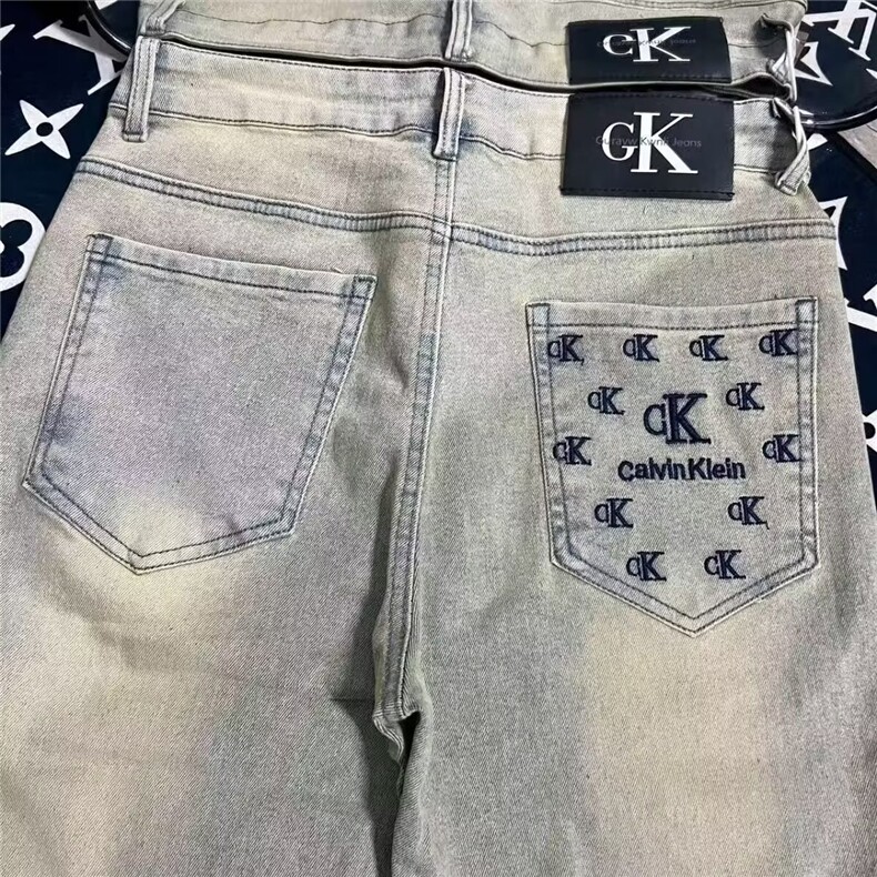 1506-1/KN1341/P55高端新款复古牛仔裤男士修身直筒潮牌弹力百搭,男装牛仔裤,星座1506-1