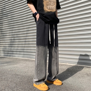 2023渐变色直筒裤宽松夏款流行长裤牛仔裤313A-1-NZ037-P65控78图片