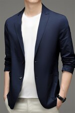 2023秋季新款爸爸西装外套男中老年商务休闲西服MNSA219910-P200图片