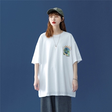 1中性风大码M-5XL图案已注册休闲情侣潮短袖T恤男7800F35控48，男装T恤，星座226-2