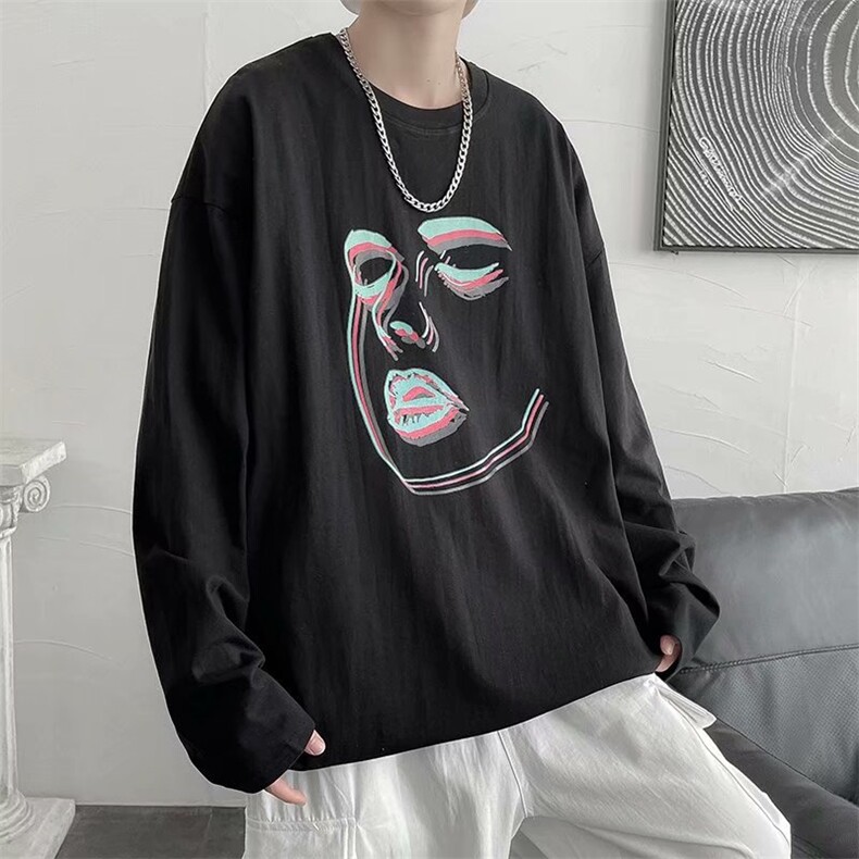 轻欧美设计高级感上衣艺术t恤小众vintage美式高街T710-P23，男装T恤，星座512-2