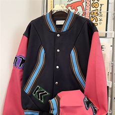 WJ0625-P68原宿美式高街短款飞行夹克外套男女情侣款春季棒球服，男装夹克，电商C233