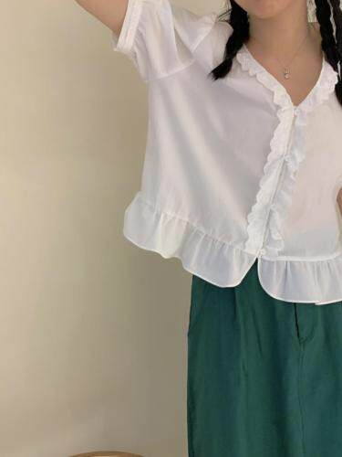 夏季新款花边韩系上衣，女装，Here Bella(5F)