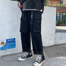 A111-P48机能工装裤男士大码宽松直筒休闲裤男，男装休闲裤，电商A040
