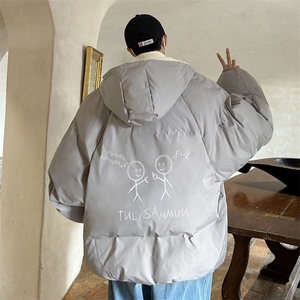 控128加绒面包服男大码羊羔毛棉衣男MY16302-P100图片