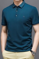 2024新款夏季纯棉半袖POLO衫男士短袖T恤时尚上衣翻领t恤衫潮P55，男装T恤，钱塘6003A(原)4033A