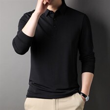 D66125钱塘2020-2中年男士春秋新款长袖薄款休闲T恤主推款P72，男装T恤，钱塘207-2