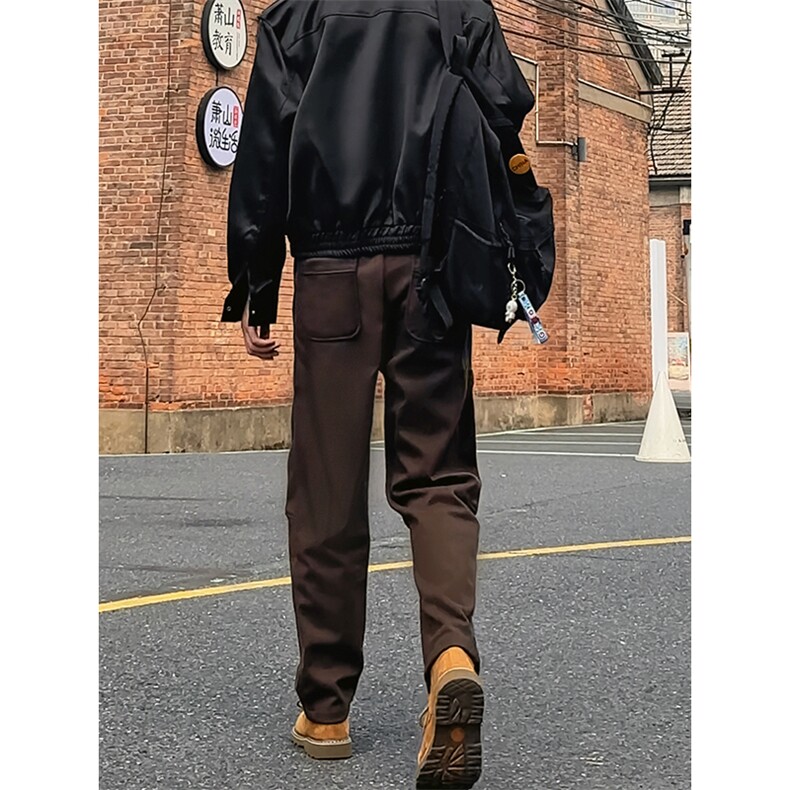 秋冬加厚毛呢小西裤男士休闲裤商务修身直筒长裤子8250/P55/控88,男装西裤,星座1412-2