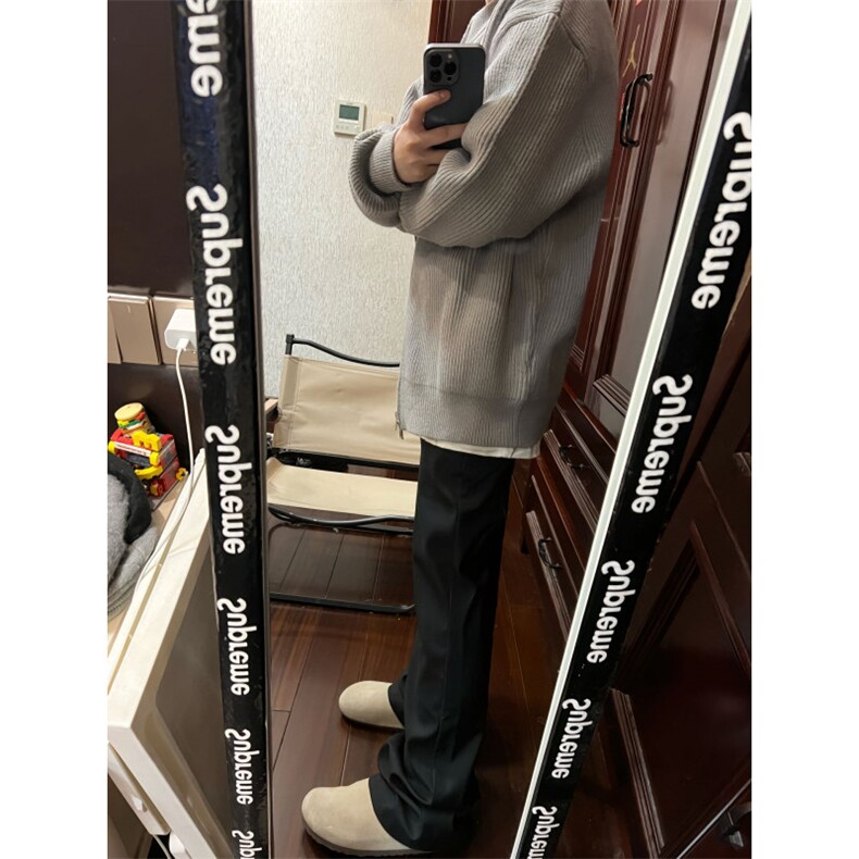 【有货】cleanfit灰色拉链开衫毛衣外套男款针织衫M5653CC-特P55,男装针织衫/毛衣,星座1007（原301D）