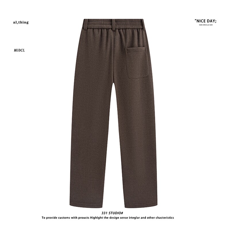 平铺~冬季TR毛呢加绒休闲裤X88/P75控129元,男装卫衣,电商B331