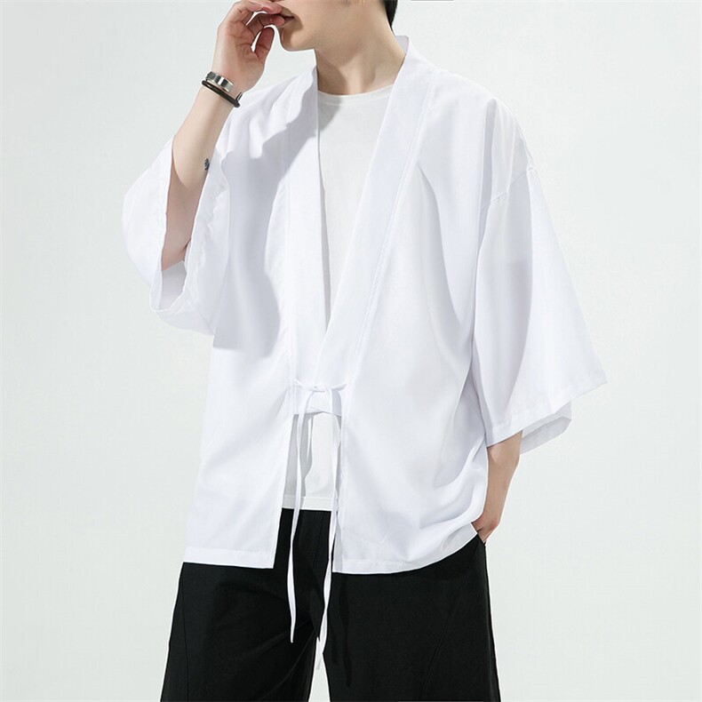2025风冰丝大码宽松披风男七分袖潮防晒服风衣砖墙222p特p25,男装风衣,星座815（原A203）