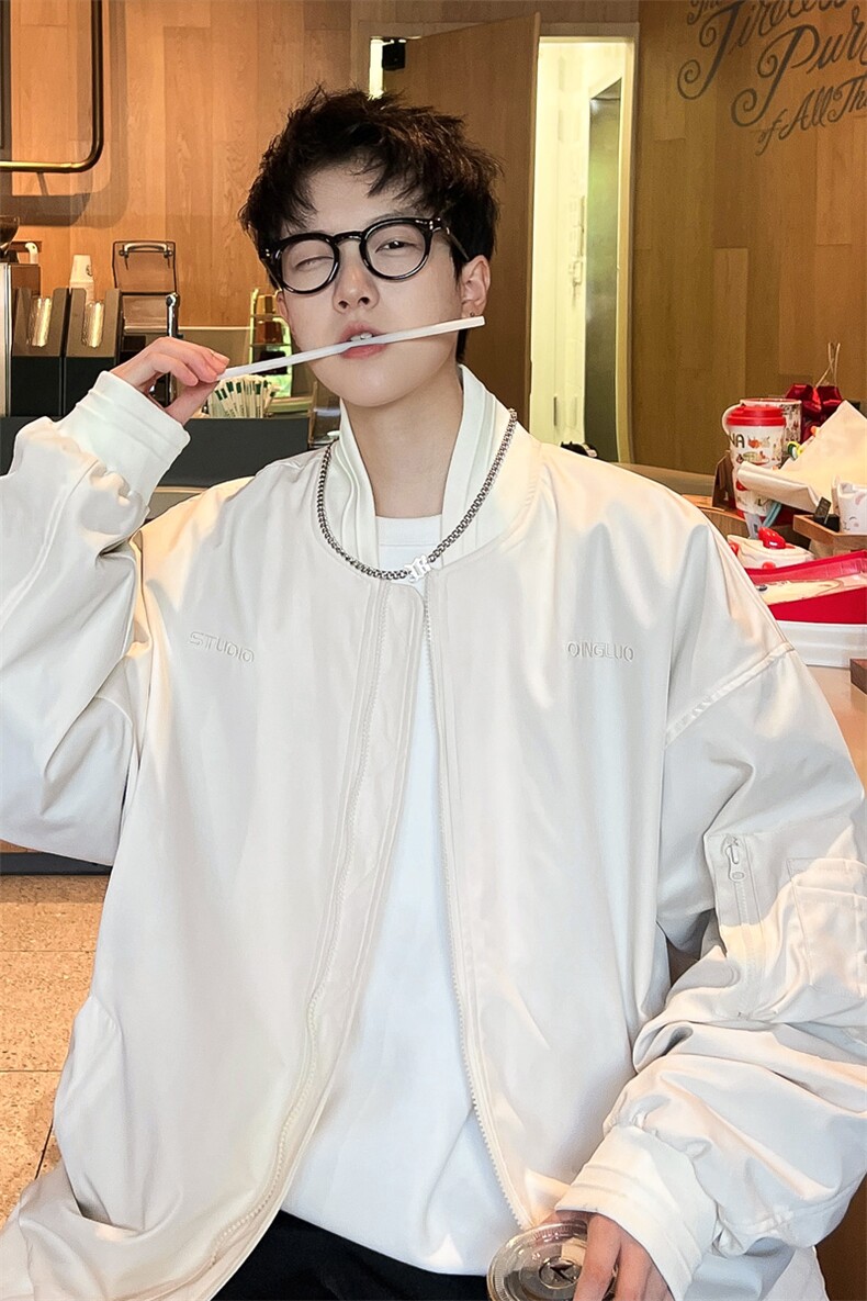 ！2023秋季新款重工刺绣男士棒球服夹克百搭上衣JK187P75控98,男装夹克,电商B220