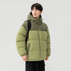 棉服撞色拼接灯芯绒外套男生冬季棉衣情侣装棉袄子M810-P85，男装棉衣，星座308B-2