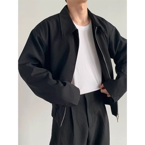 网络图现货设计感行政夹克双层斜纹双拉链夹克秋冬外套RW641-P70图片
