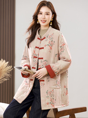 2025冬装新款修身保暖时尚菱形格连帽个性女士棉服外套，女装棉衣/棉服，江忆布依