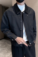 社会小伙高端短款宽松韩版大衣外套风衣夹克男A236-FY8019-P125，男装夹克，电商A236
