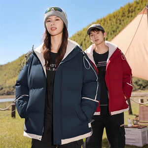 户外景 中性风情侣款棉衣2026冬季宽松加厚外套男 A436-3096-P80图片