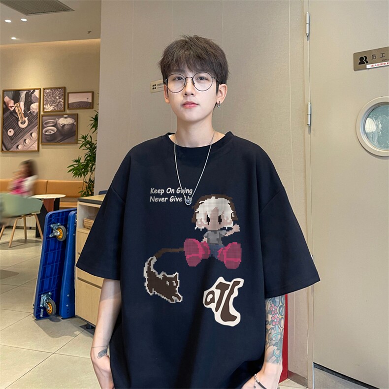 量大优供视频230g重磅纯棉短袖T恤男NT160-特P19控38,男装T恤,电商B367