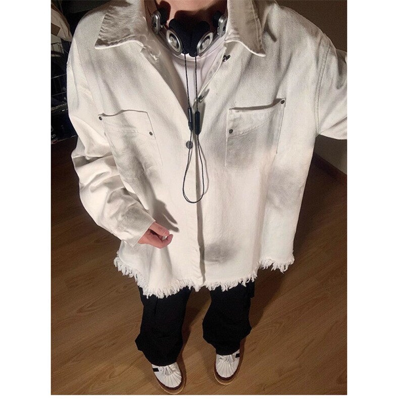 DN8944-P70秋季新款背后字母印花牛仔衬衫夹克男女外套-网图现货,男装夹克,星座603-2