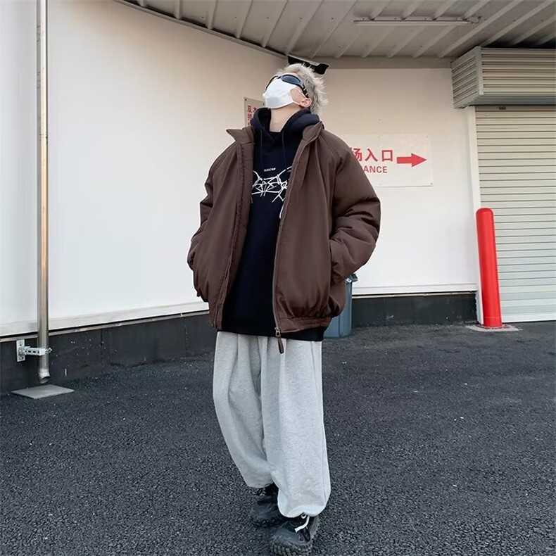 2024冬季新款棉衣男士加棉加厚保暖棉袄宽松百搭立领棉服WM212,男装棉衣,星座506