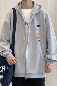 KS21165-P38 加绒P43 连帽开衫卫衣男运动外套大码班服图片