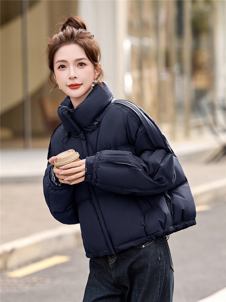 立领短款羽绒服女外套2025冬季新款小个子超好看加厚保暖外套女,女装羽绒服,沁沁公主