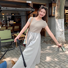 【现货已出】夏季新款收腰显瘦连衣裙2C127-8007-P115-控168，女装连衣裙，2C127