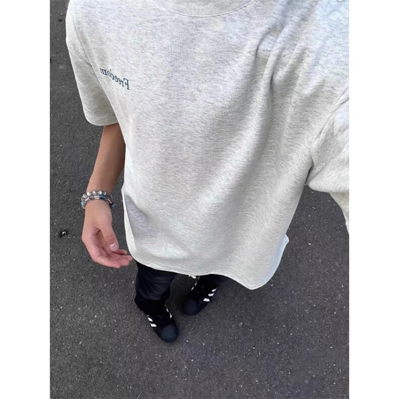 网图有货美式复古潮牌短袖男欧美斯巴达圆领T恤女A333-P25,男装T恤,星座1505