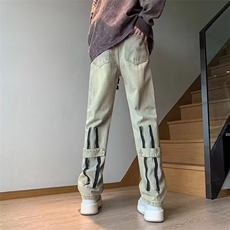 1506A/G88060/P44美式高街直筒宽松牛仔裤男士长裤显瘦，男装牛仔裤，星座1506A