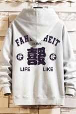 KS21256-P38连帽开衫卫衣男运动外套大码班服砖墙，男装卫衣，电商A040A