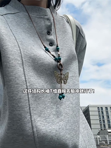 XZ809A/SYR16/特P25  设计感立领长袖POLOT恤卫衣图片