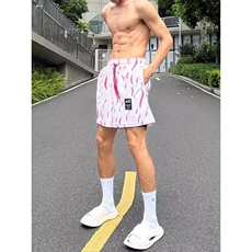 美式速干运动短裤凉感蟒蛇纹理篮球裤子透气中裤DK6001P28，男装休闲裤，星座908