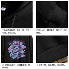 WY2317-P35加绒款-P40纯棉连帽卫衣男大码运动帽衫宽松薄砖墙，男装卫衣，电商A040A