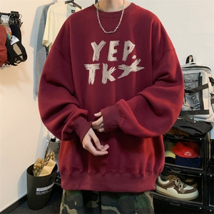 ！ 圆领卫衣男装港风长袖T恤男外套男WY146-P28图片