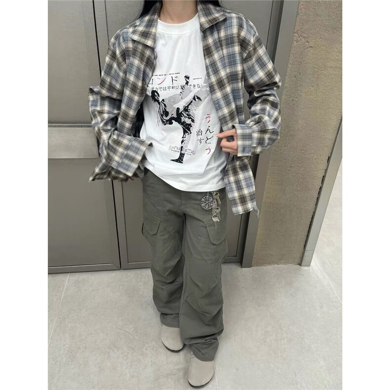 男女装韩版批新款发休闲格子打底长袖衬衫上衣外套CS326,男装T恤,星座1116A（原606A-3）
