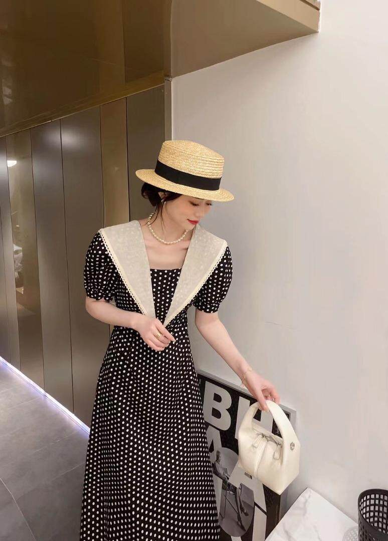 波点闺蜜款一长一短连衣裙，女装连衣裙，亿炫(5F)