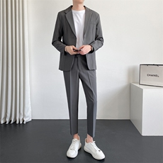 TW89-P1102025秋季男士纯色西服西裤两件套装礼服，男装西服，星座507A（原星座306B-2）